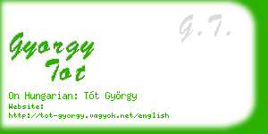 gyorgy tot business card